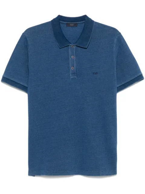 Fay logo-embroidered polo shirt