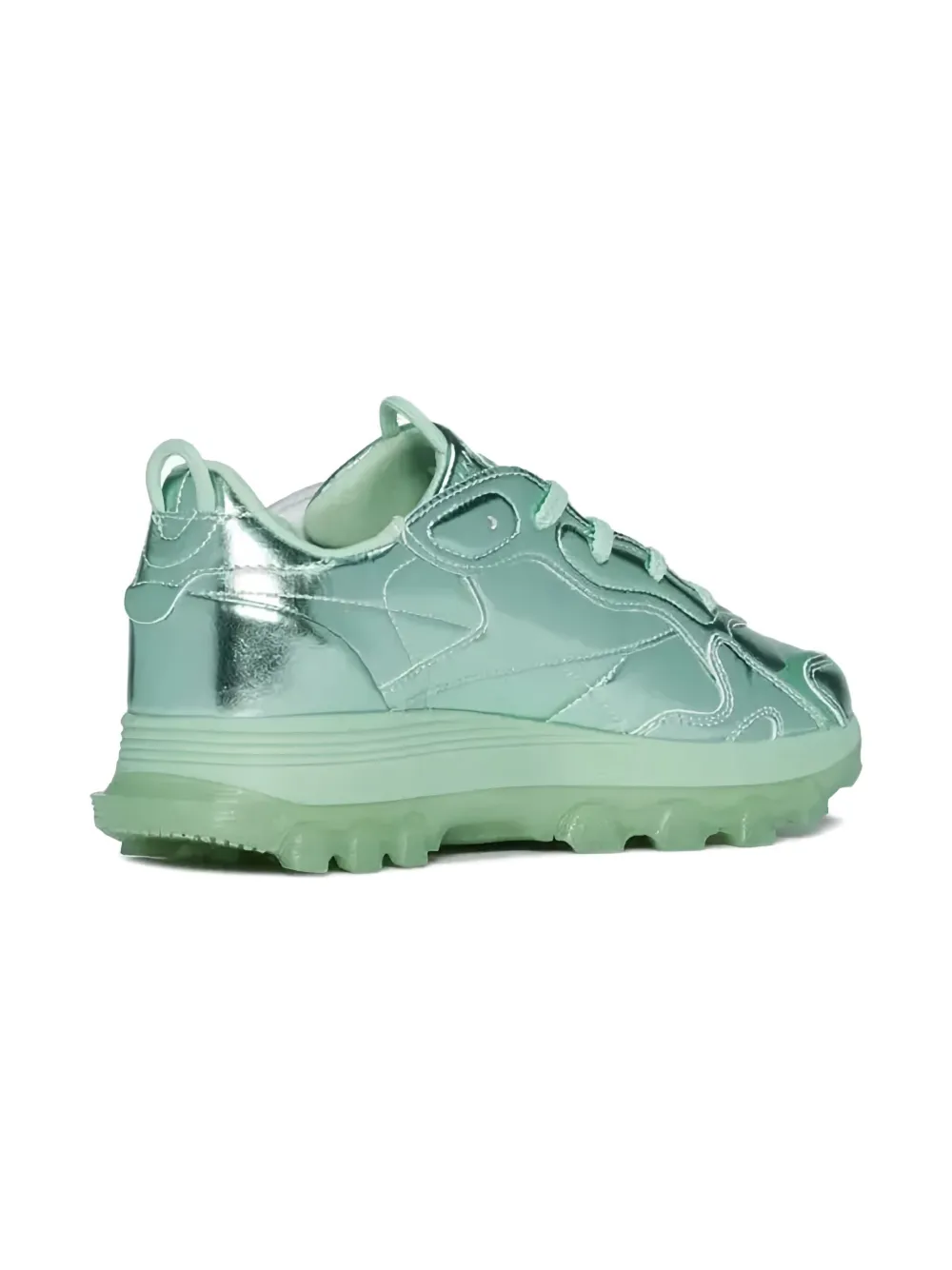 Reebok Kids Classic Leather "Cardi B" sneakers Green