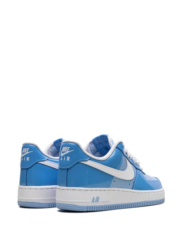 white & blue air force 1 lv8 3 trainers