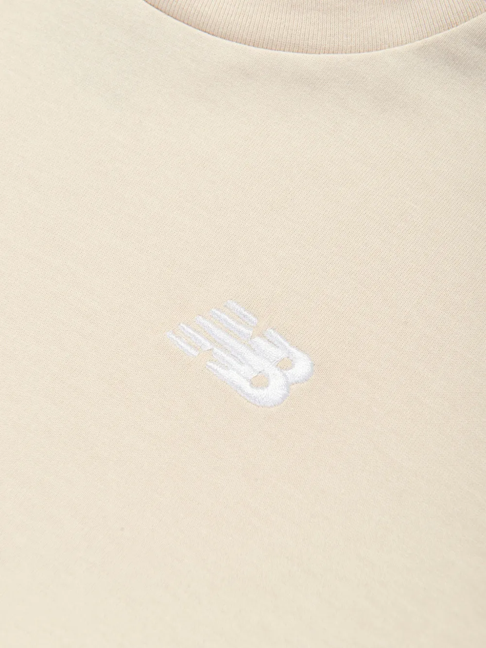 New Balance Kids T-shirt met geborduurd logo Beige