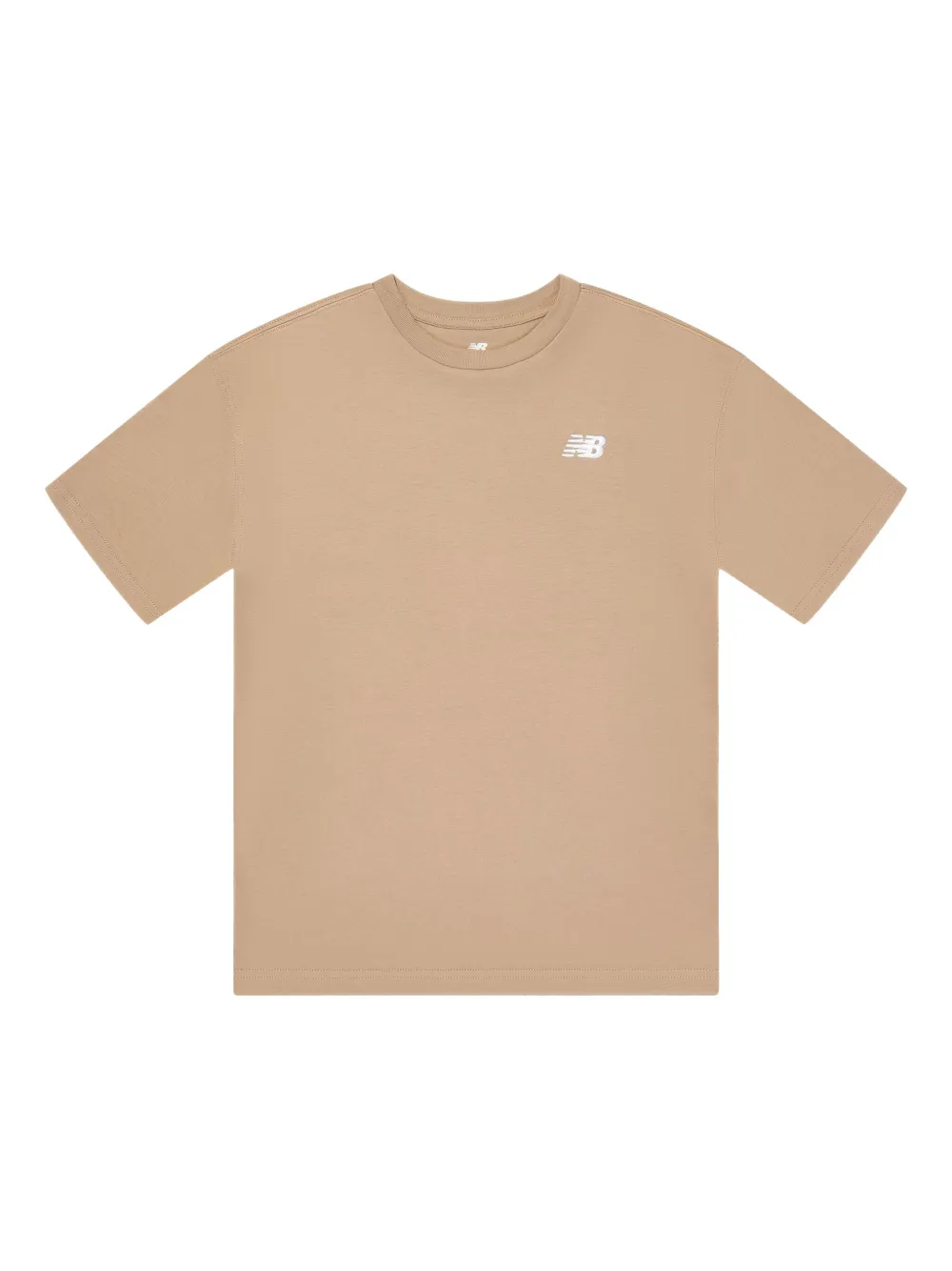 New Balance Kids T-shirt met geborduurd logo Beige