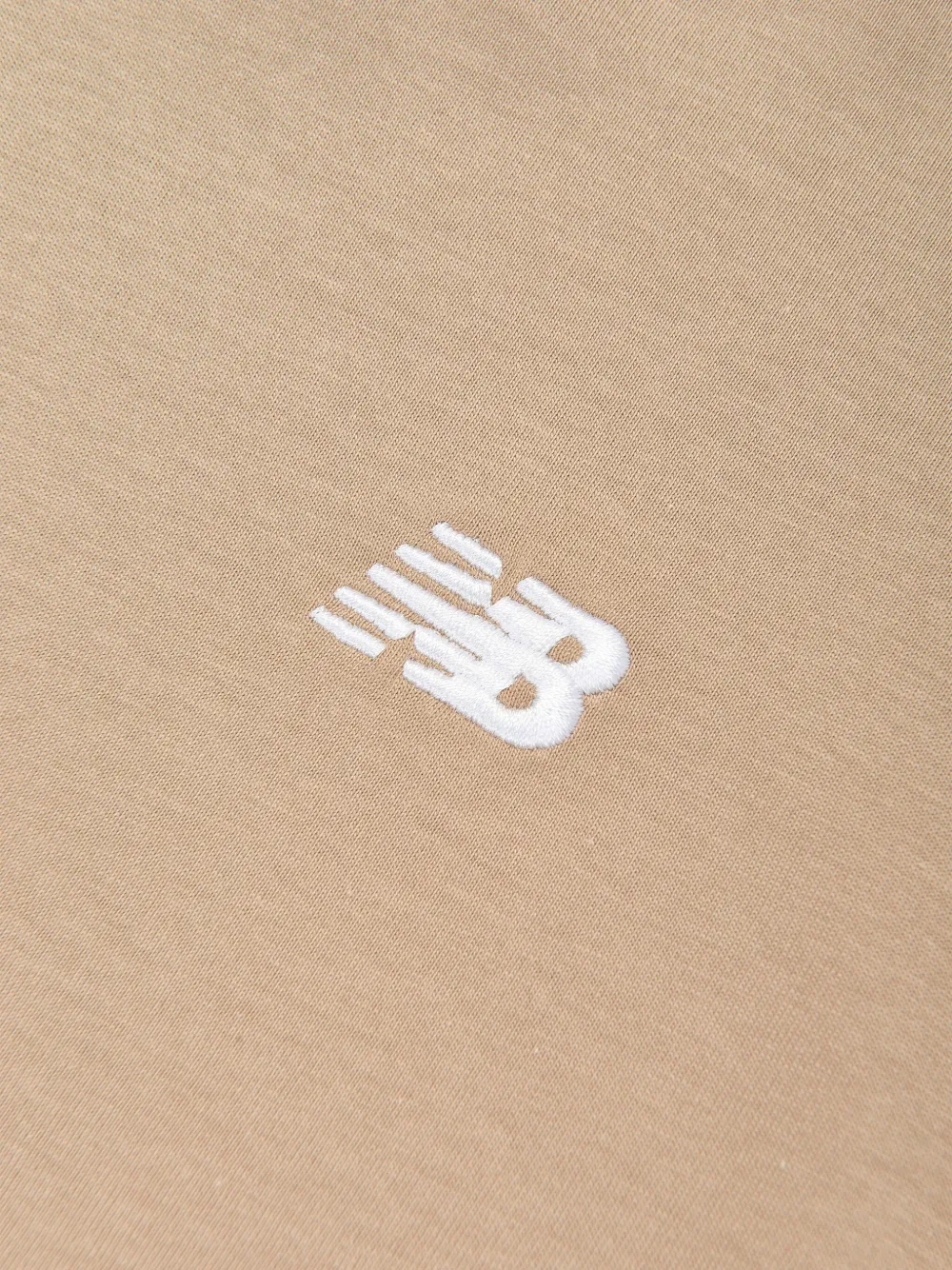 New Balance Kids T-shirt met geborduurd logo Beige