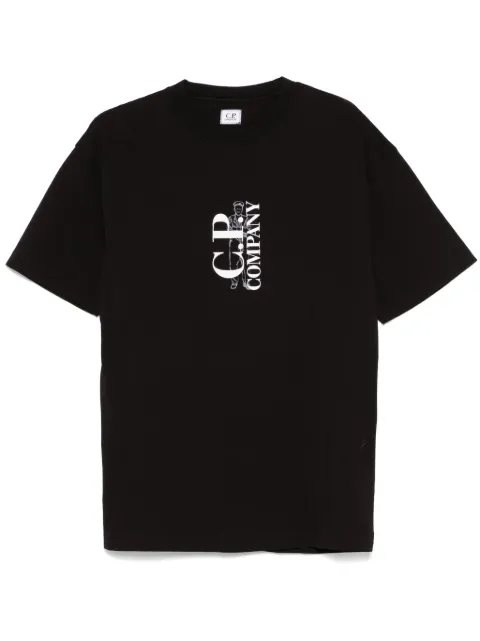 C.P. Company playera con logo estampado