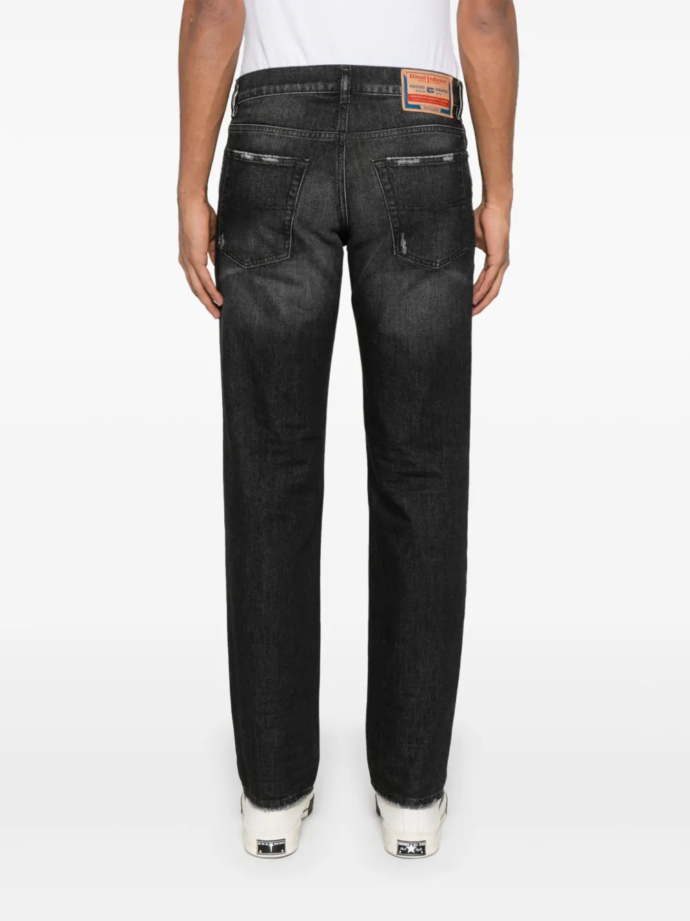 Diesel D-Finitive 09l50 straight jeans Zwart