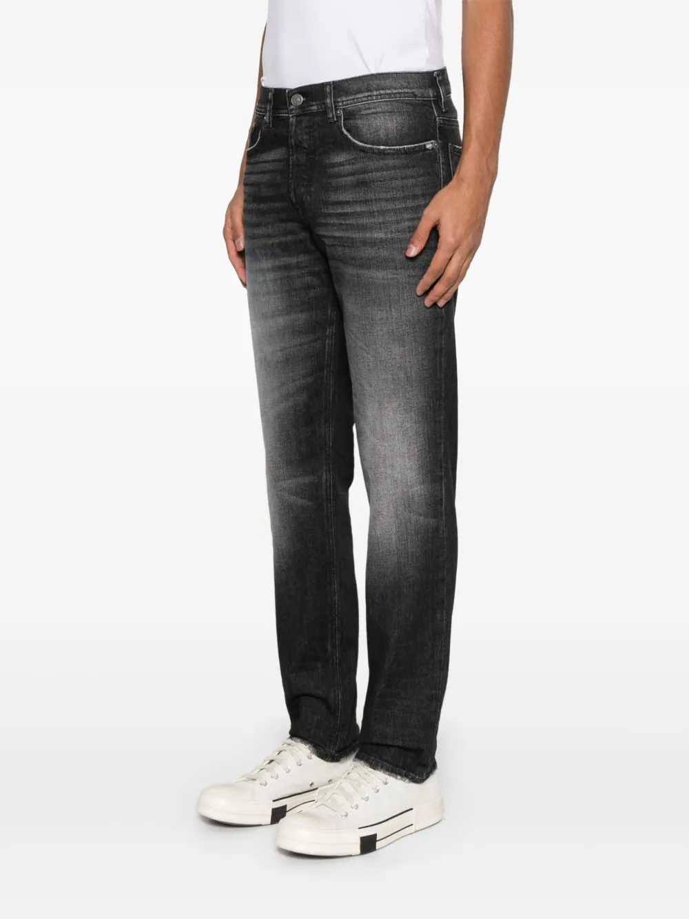 Diesel D-Finitive 09l50 straight jeans Zwart