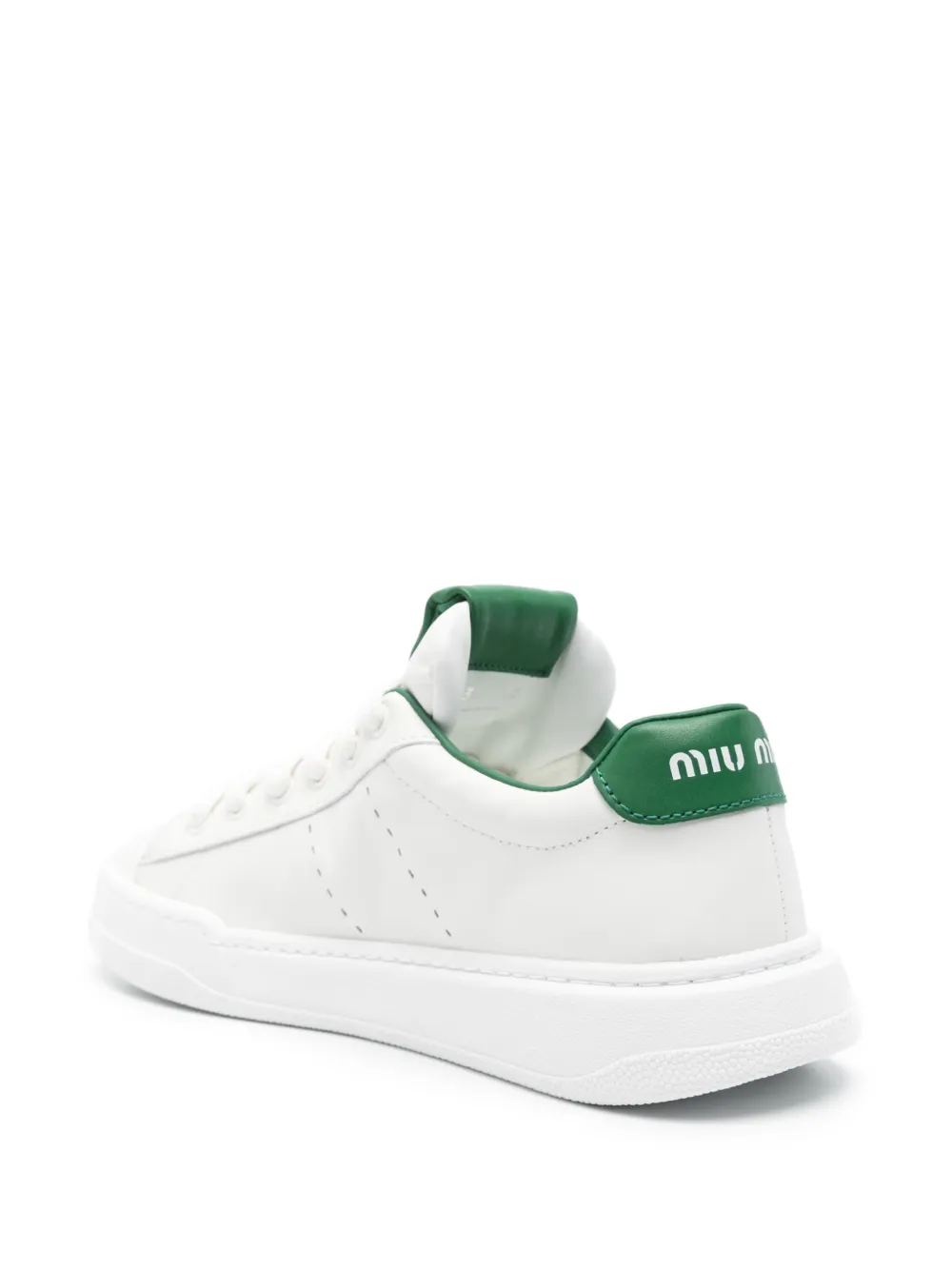 Miu Leren sneakers Wit