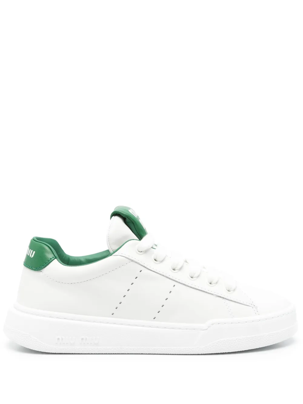 Miu Leren sneakers Wit