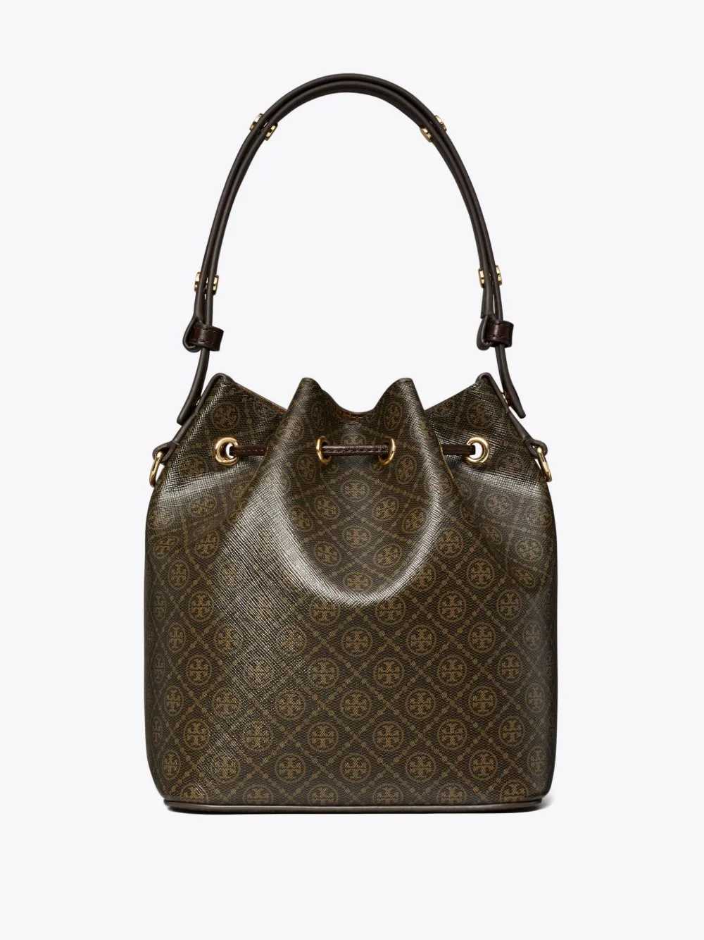 Tory Burch T Monogram bucket-tas Bruin