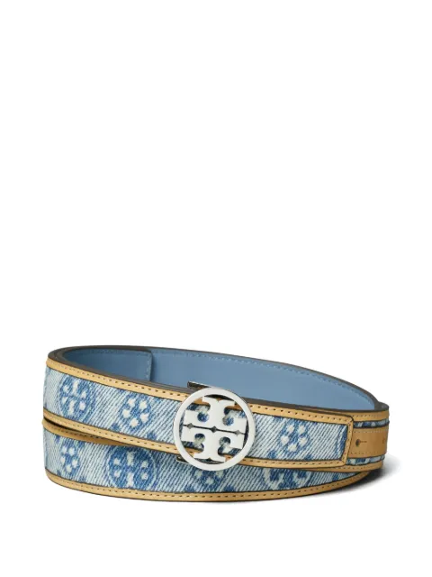 Tory Burch T Monogram denim belt