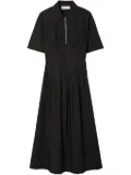 Tory Burch pleat-waist dress - Black