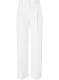 Tory Burch cotton twill trousers - White
