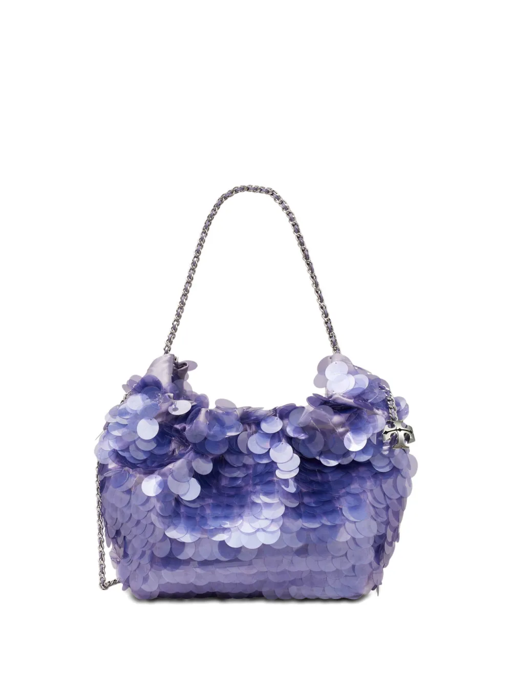 Tory Burch Fleming ホーボーバッグ ミニ - パープル Tory Burch Fleming ホーボーバッグ ミニ - パープル