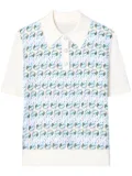 Tory Burch T Monogram polo top - Blue