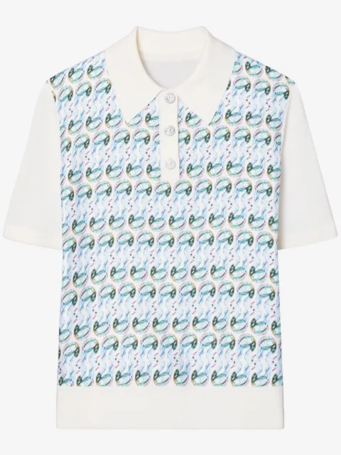 Tory Burch T Monogram polo top