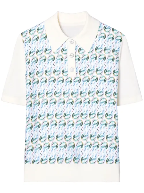 Polo à monogramme T - Tory Burch - Modalova