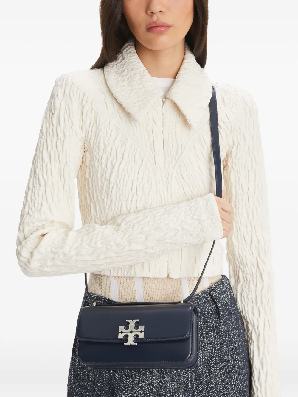 Tory Burch Eleanor kleine schoudertas Blauw