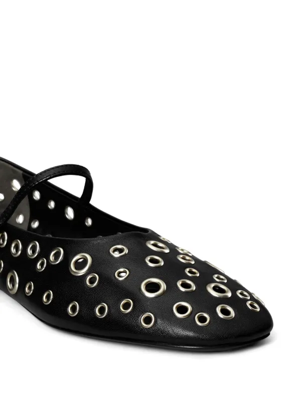 Tory Burch フラットシューズ Tory Burch アイレット フラットシューズ | ブラック | FARFETCH JP