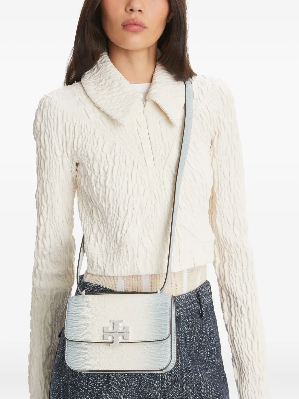 Tory Burch Eleanor kleine schoudertas Wit