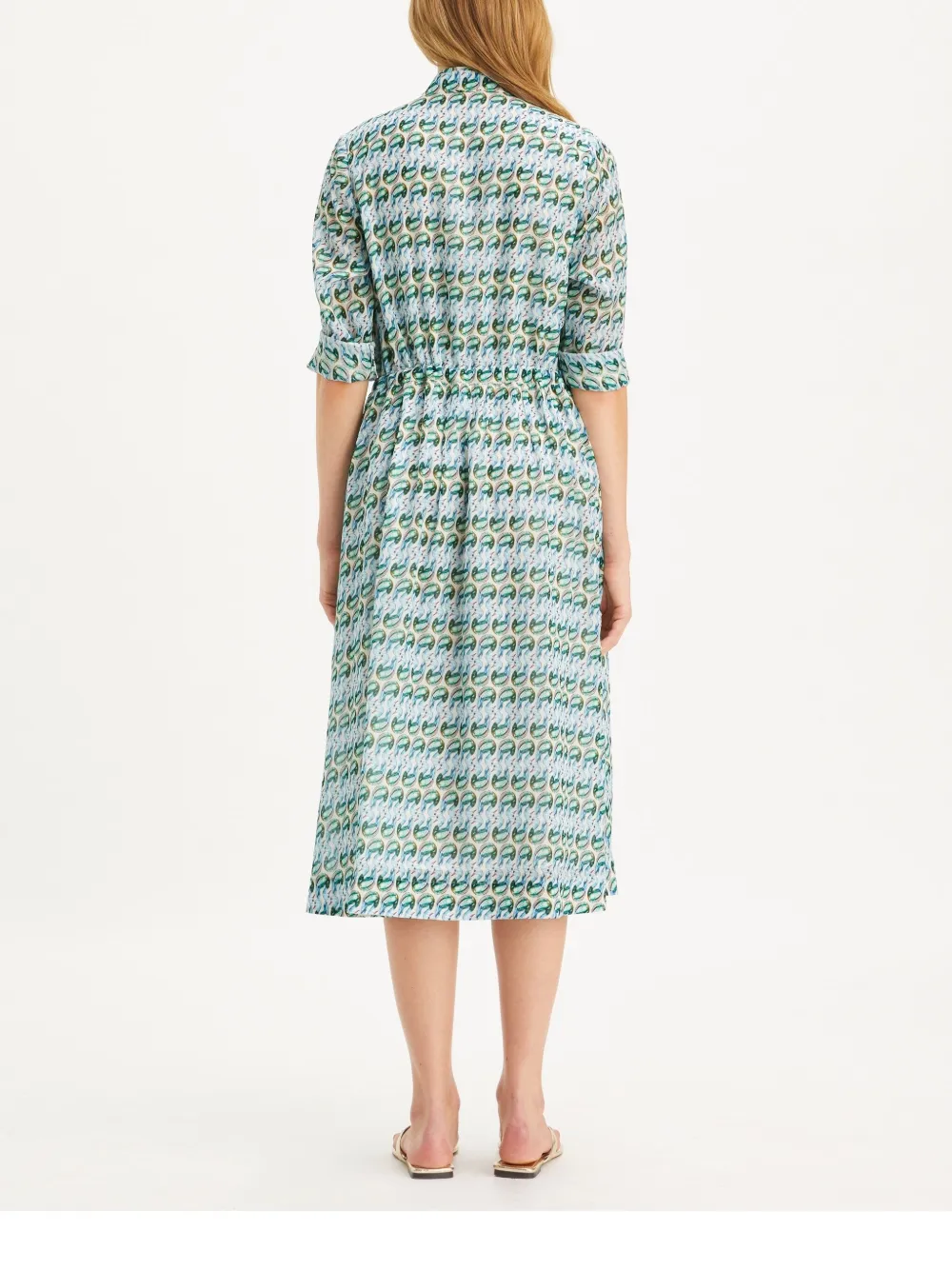 Tory Burch Midi-jurk met print Groen