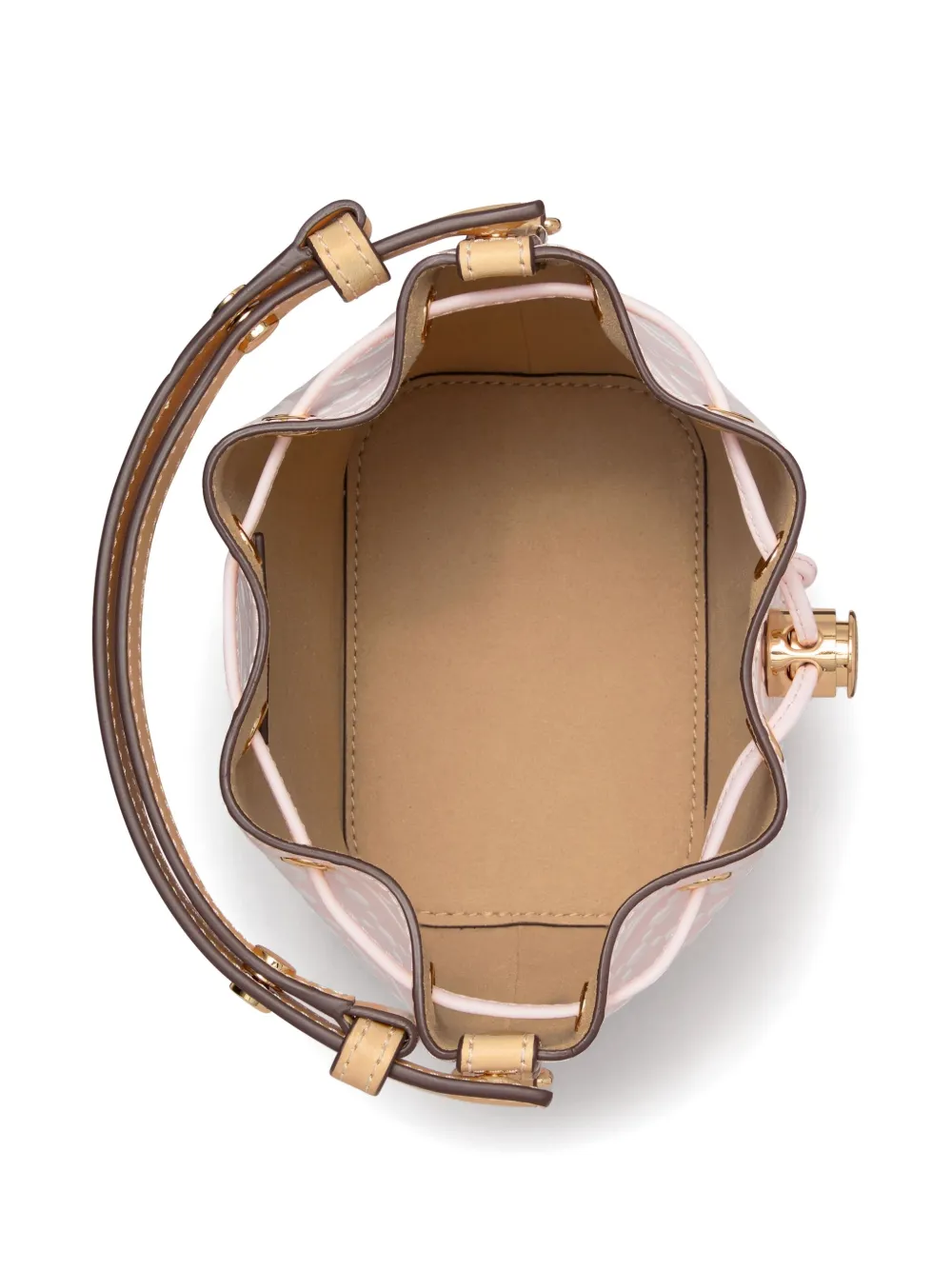 TORY BURCH MINI T MONOGRAM BUCKET BAG