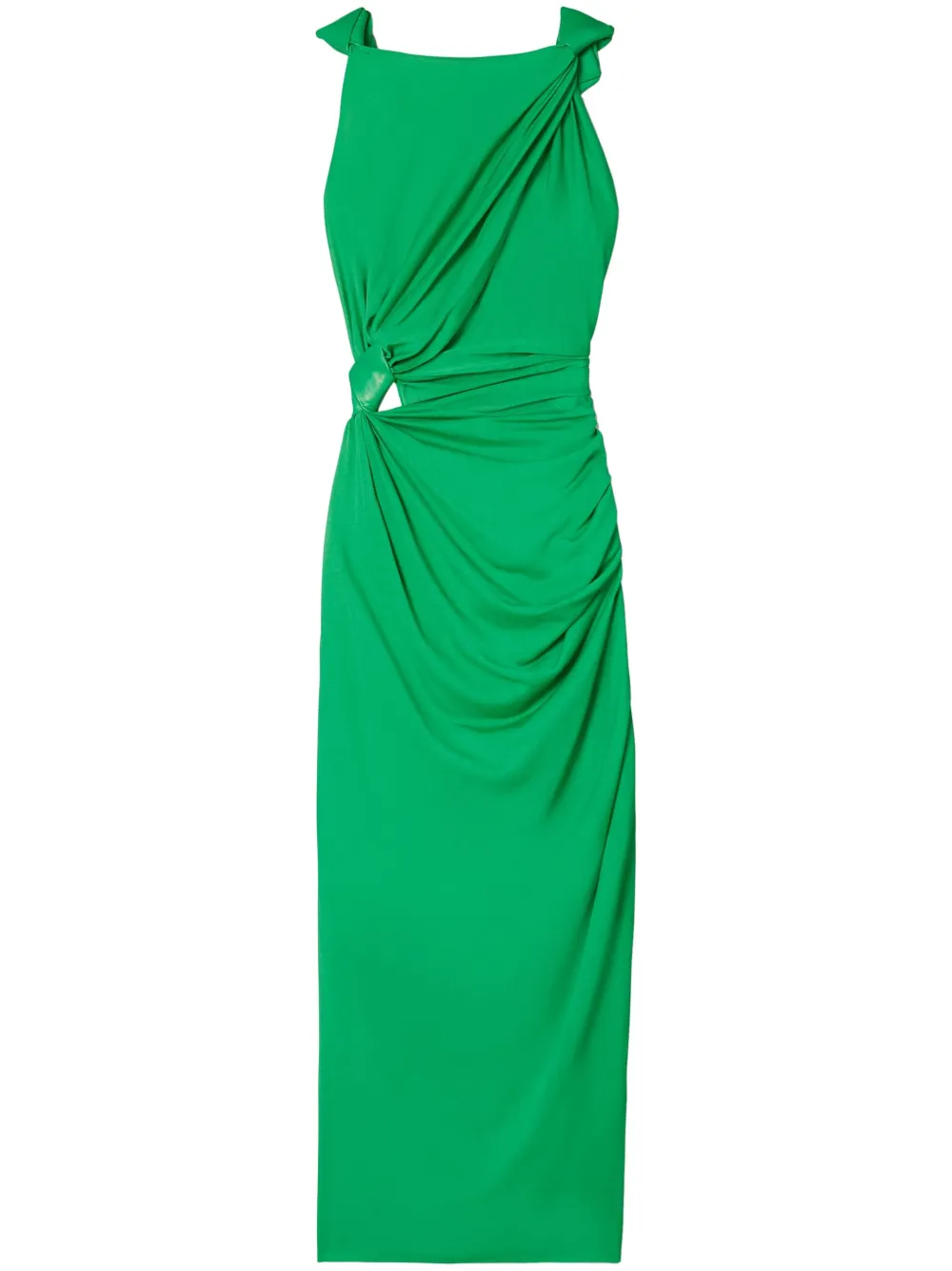 Tory Burch Midi-jurk met geknoopt detail Groen