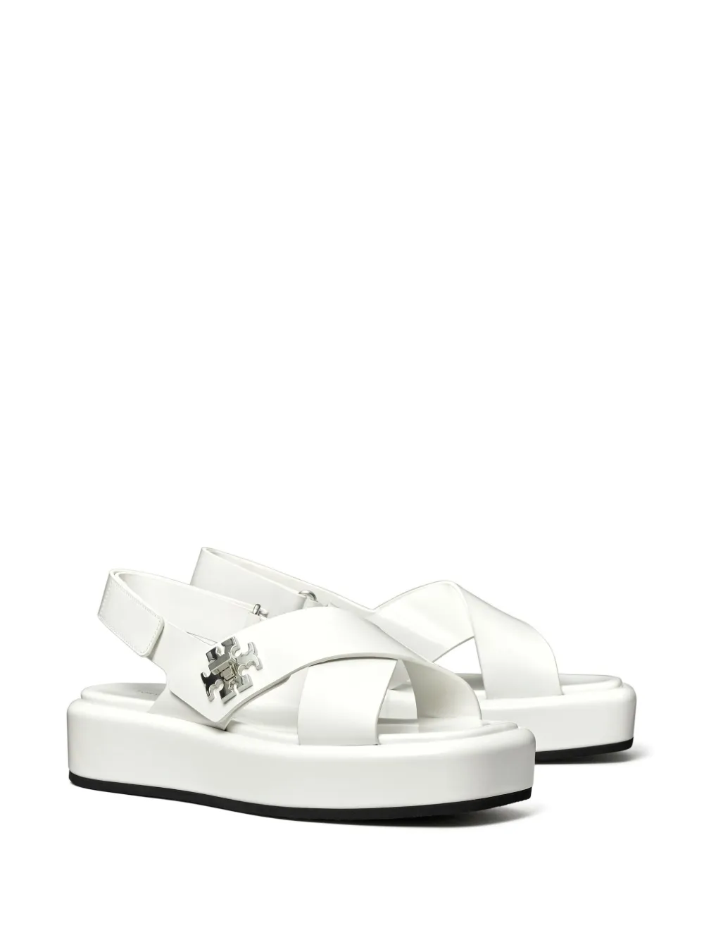 Tory Burch 40mm T-Lock platform sandals White