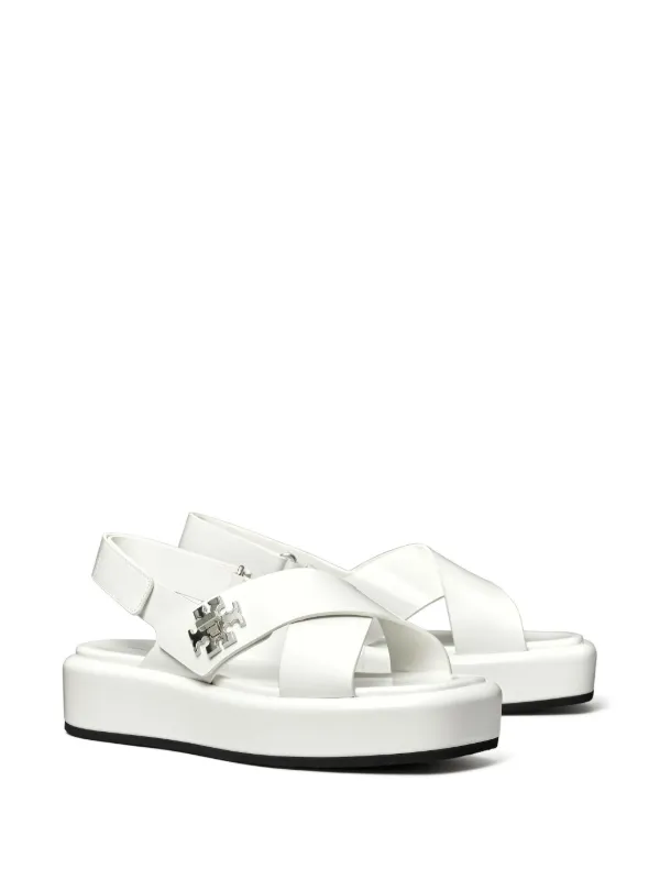 TORY BURCH Tロック40レザープラットフォームサンダル Amazon.com | Tory Burch T Lock Platform Sandal 40mm