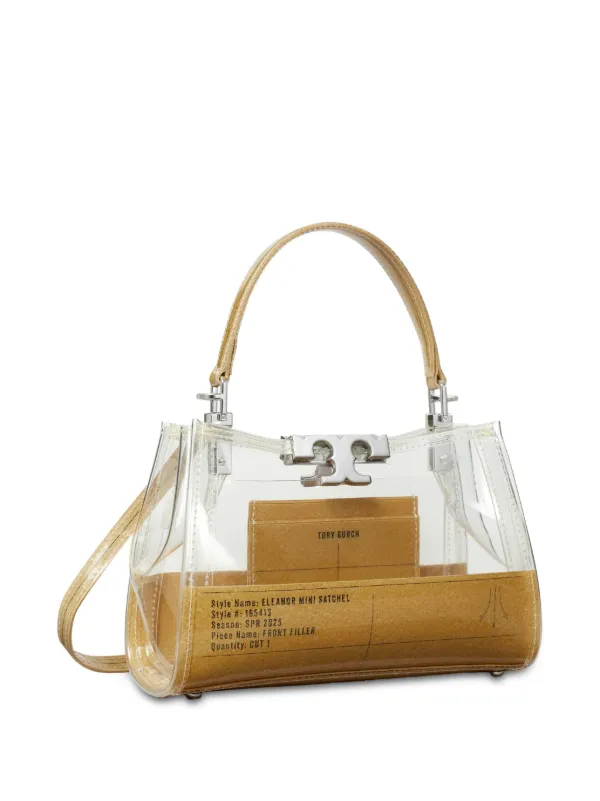 Tory Burch Eleanor Clear Mini Satchel Bag | Neutrals | FARFETCH