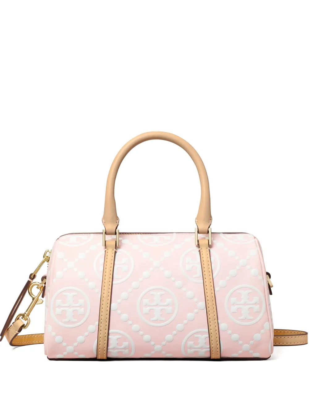 TORY BURCH MINI T MONOGRAM-EMBOSSED TOTE BAG