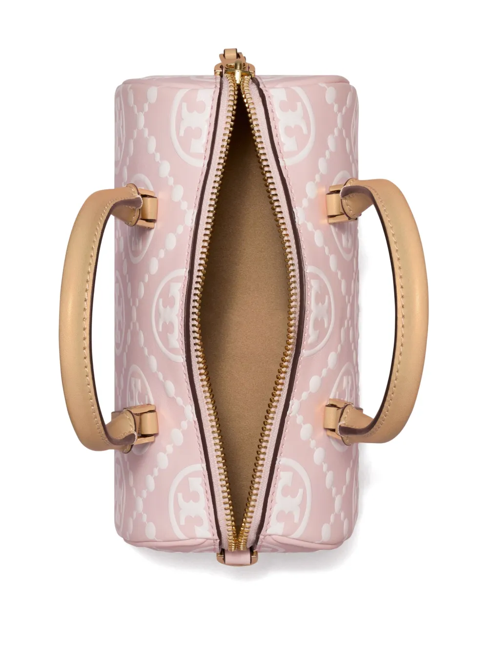 TORY BURCH MINI T MONOGRAM-EMBOSSED TOTE BAG