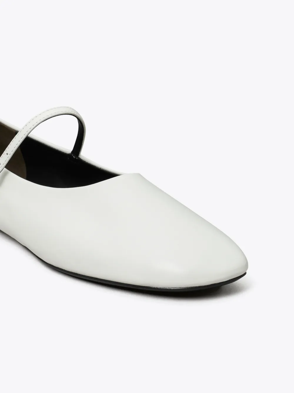 Tory Burch leather ballet flats White