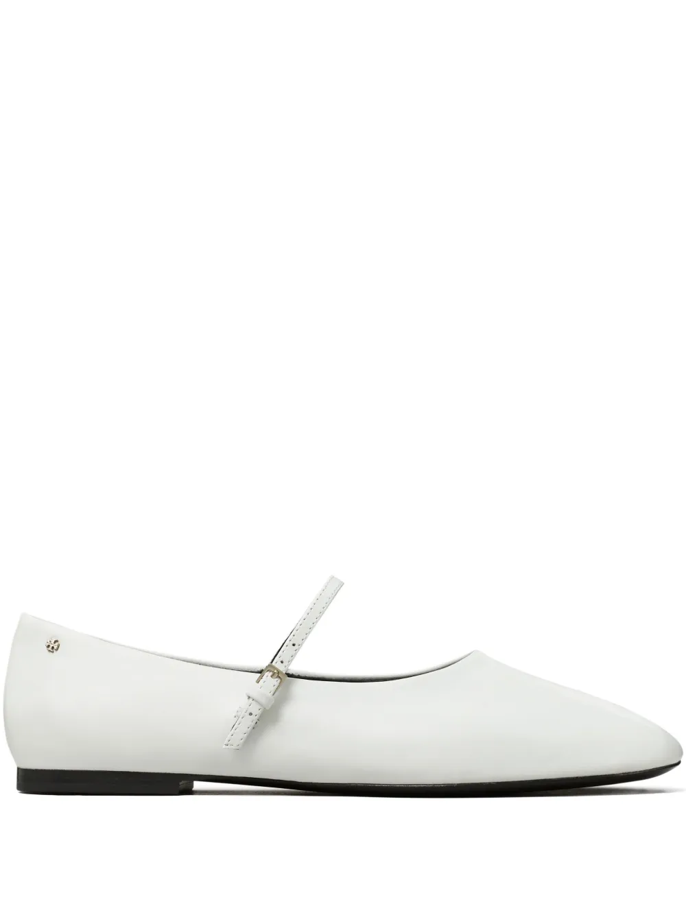 Tory Burch leather ballet flats White