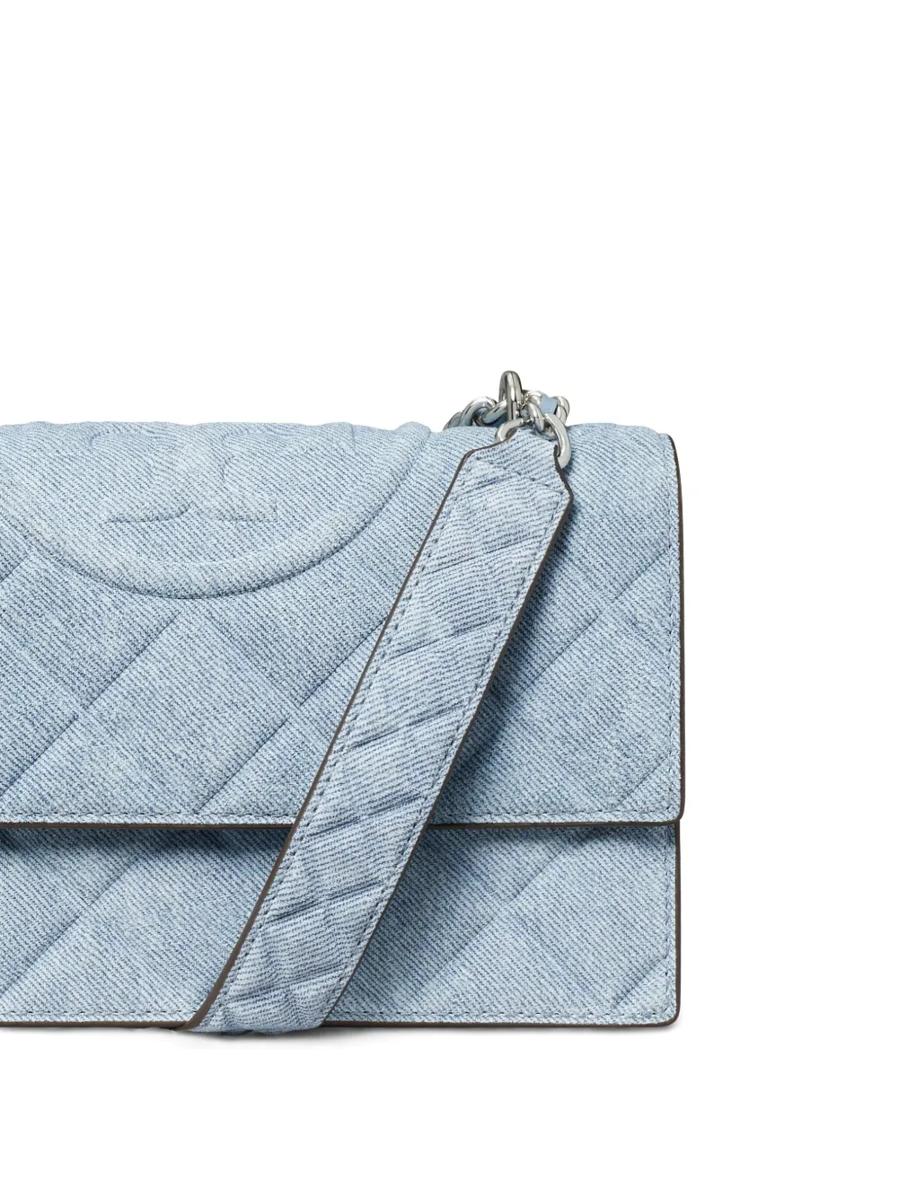 Small Fleming Denim Convertible Shoulder Bag