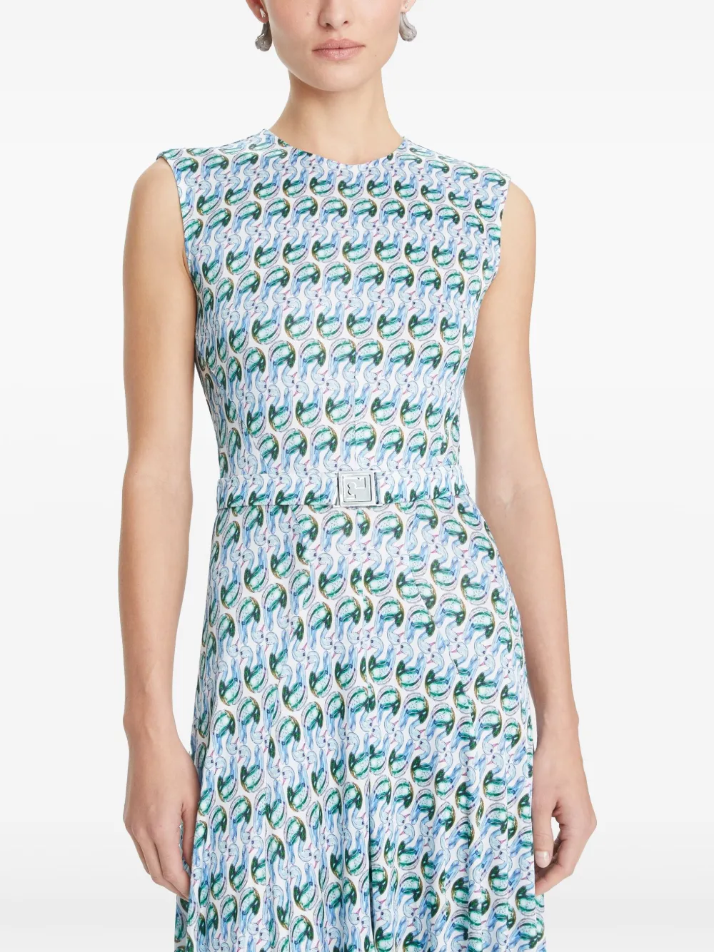 Tory Burch Jurk met print Blauw