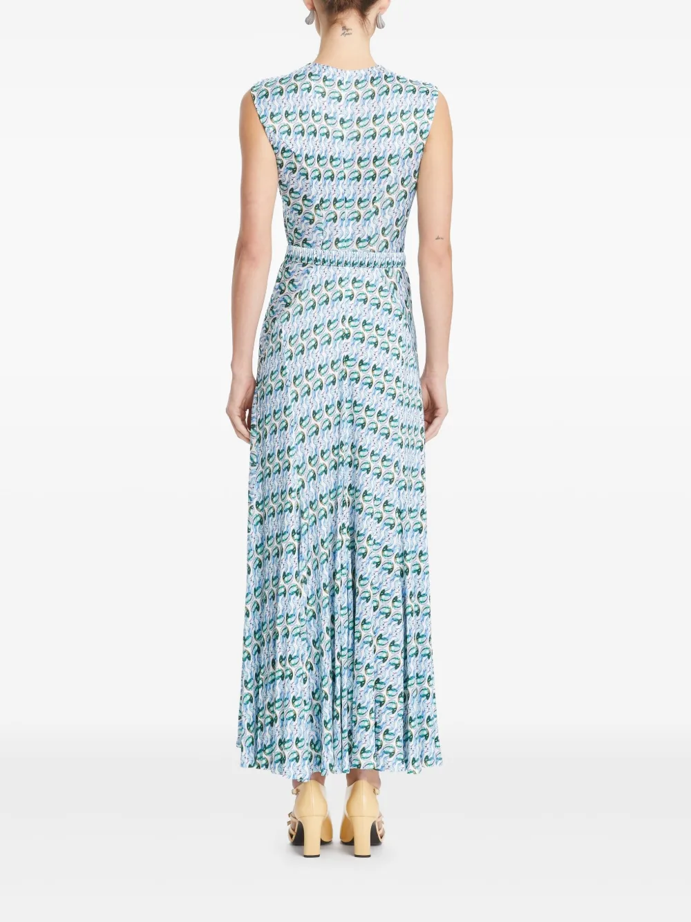 Tory Burch Jurk met print Blauw