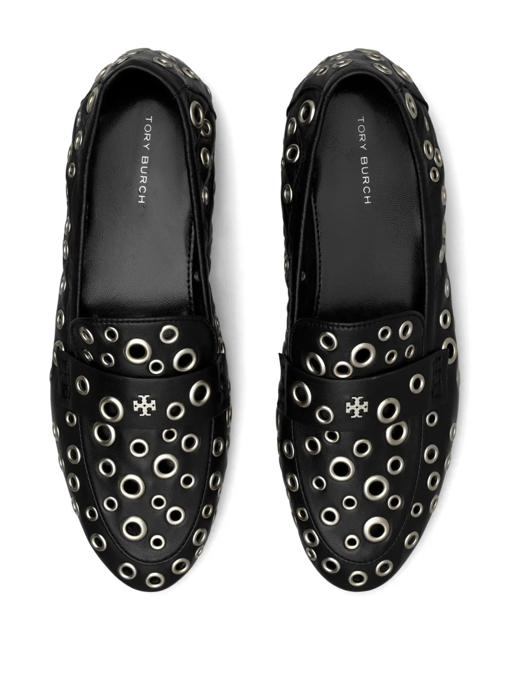 Tory Burch Loafers verfraaid met ringlets Zwart