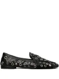 Tory Burch eyelet-embellished loafers - Black