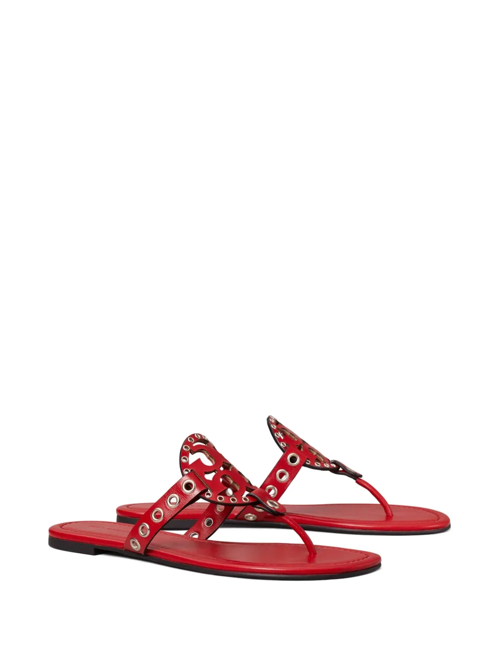 Tory Burch Miller teenslippers - Rood