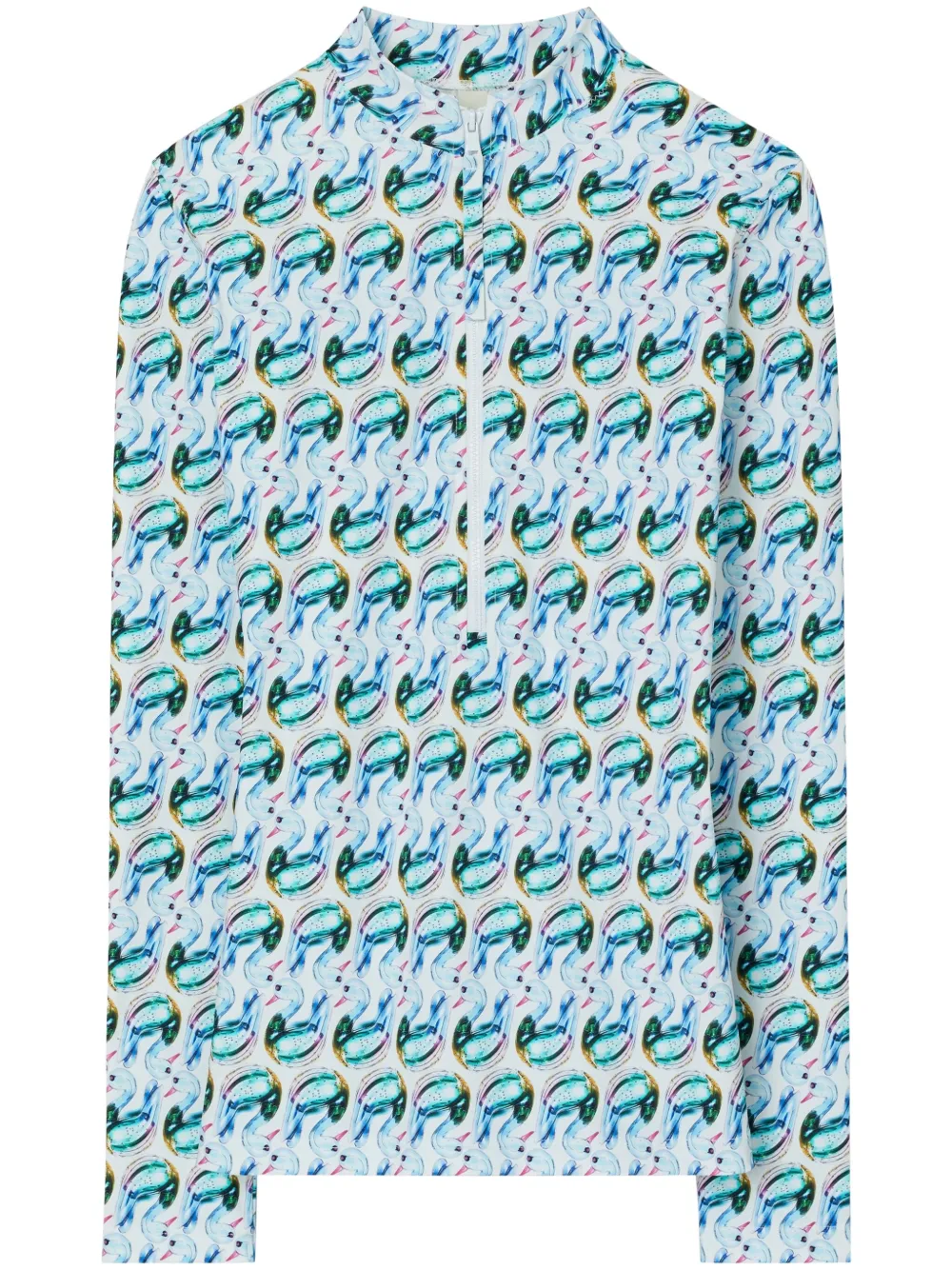 Tory Burch Blouse met print Blauw