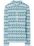 Tory Burch printed surf shirt - Blue