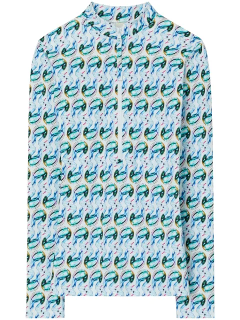 Tory Burch printed surf shirt