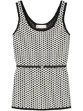 Tory Burch jacquard top - Black