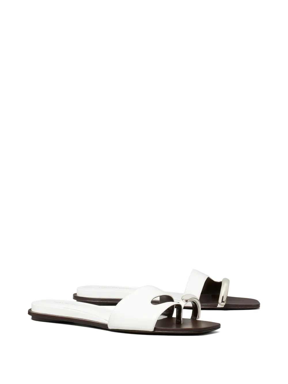 Tory Burch Pierced slides White