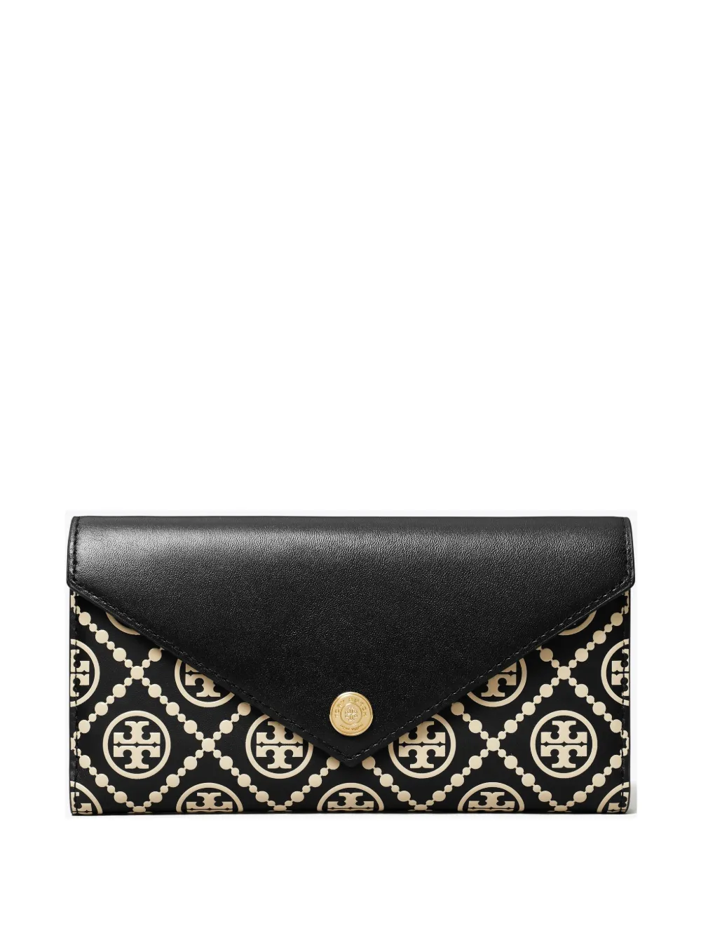Tory Burch Portafoglio con monogramma a T - Nero