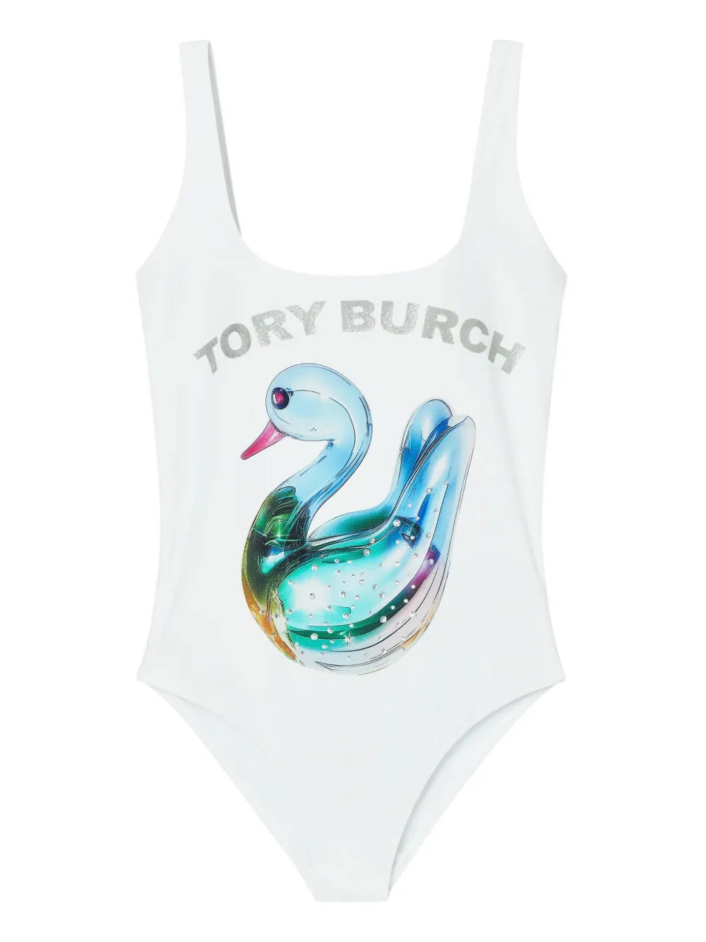 Tory Burch Lucky Duck ワンピース水着 - ホワイト Tory Burch Lucky Duck ワンピース水着 - ホワイト