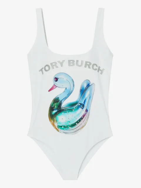 Tory Burch badedragt med Lucky Duck-tryk