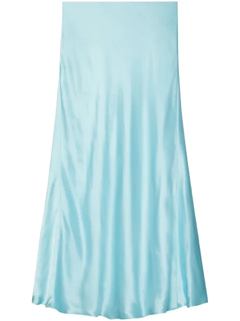 Tory Burch falda midi con acabado satinado