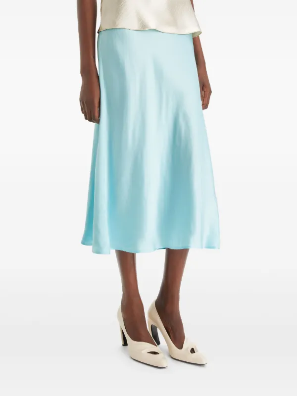 【送料&関税込】Tory Burch Satin Midi Skirt Satin Skirt: Women's Designer Bottoms | Tory Burch
