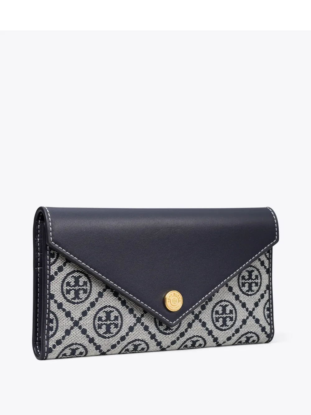 Tory Burch Stitching Contrast Envelope Style In Blue