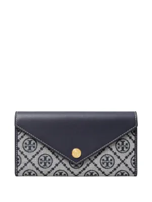 Tory Burch Tモノグラム財布 S | ブルー | FARFETCH JP